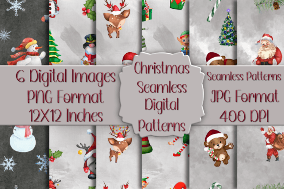 Christmas Seamless Digital Patterns