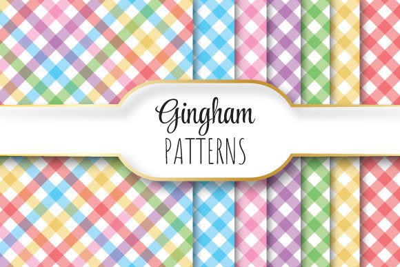 Diagonal Gingham Patterns