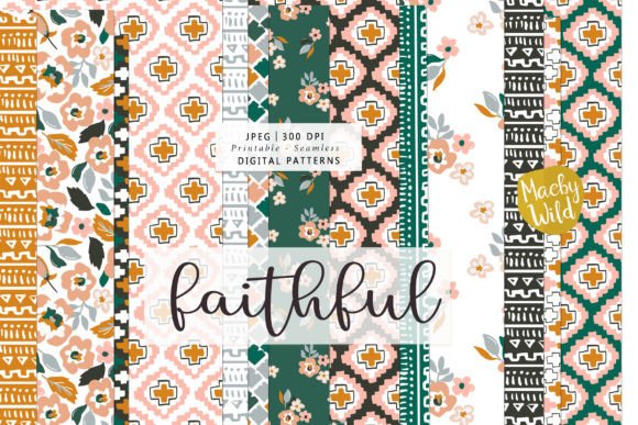 Discover the Beauty of Faithful Floral and Cross Patterns