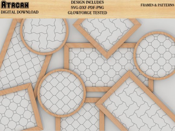 Hexagon Square Patterns with Frame