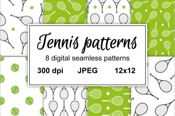 Set of Tennis Patterns: Timeless Texture for Modern Creative Workflows