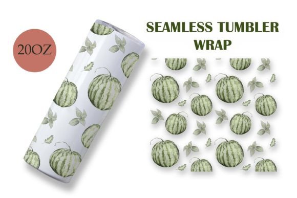 Watercolor Watermelon Patterns Seamless