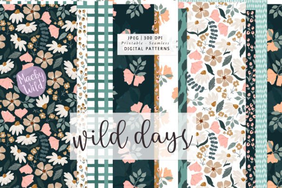 Wild Days Seamless Patterns: A Digital Art Revolution for Fall and Winter Creativity