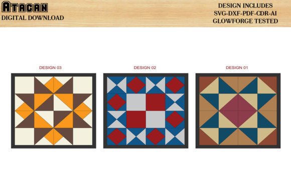 Wood Quilt Block Laser Quilt Patterns