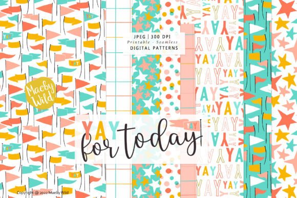 Yay for Today Celebration Flag Patterns